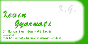 kevin gyarmati business card